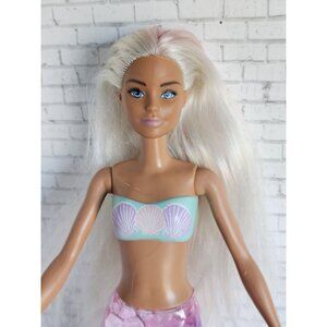 Mattel Barbie Mermaid Color Reveal Millie Closed Mouth Doll Platinum Long Hair